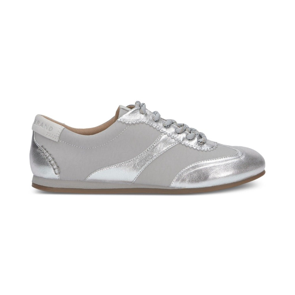 Lucky Brand Kofila Sneakers Women's Shoes Silver : 6 B - Medium, Leather 6
