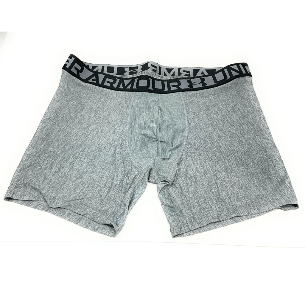 Under Armour Essential Tech 6 inch Boxerjock - 3 pack (US, Alpha, Large, Regular, Regular, Grey/Charcoal/Black)