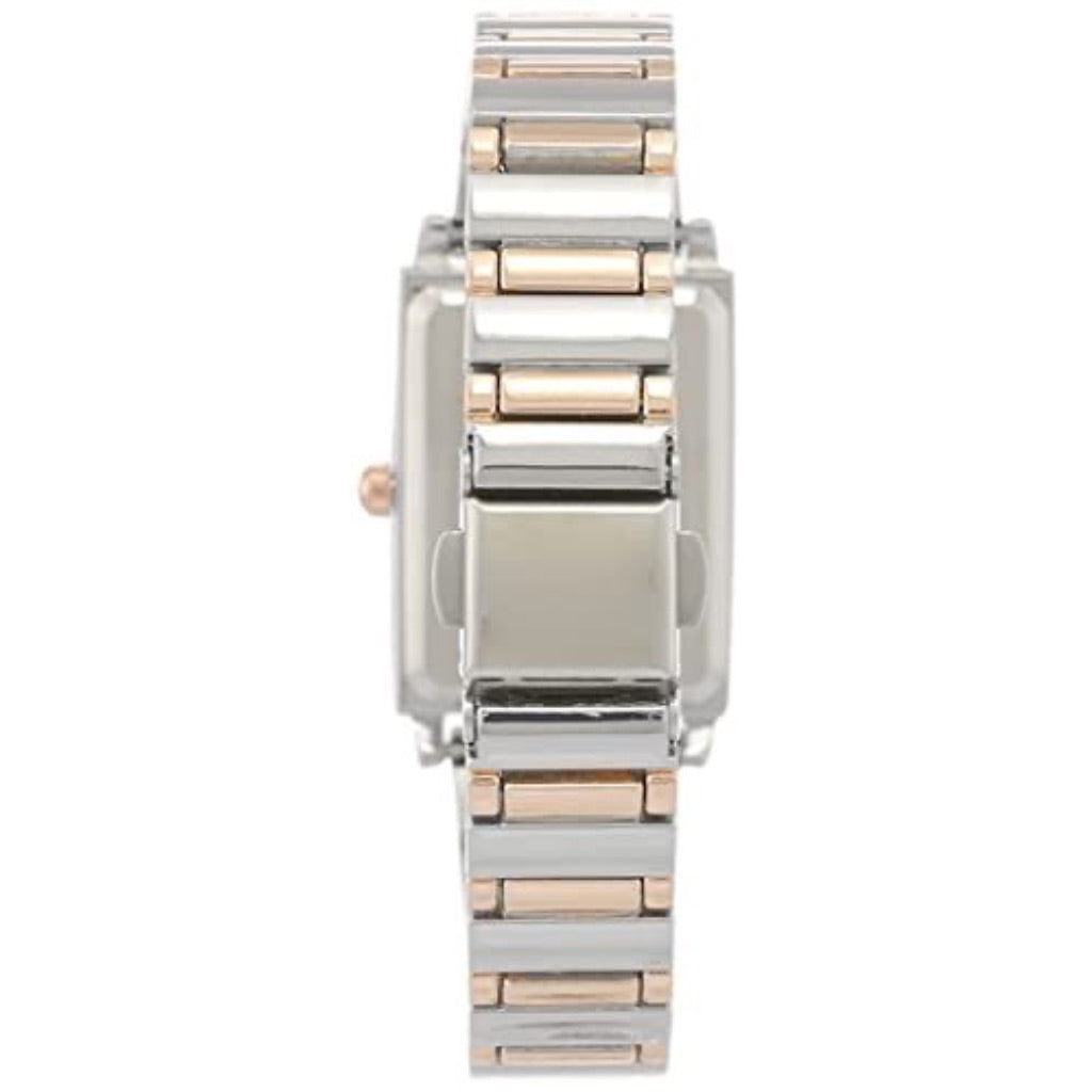 Anne Klein Women's Wrist Watch, Japanese Quartz, Two-Tone Gold/Silver Band, 21mm Model: AK/3763SVRT