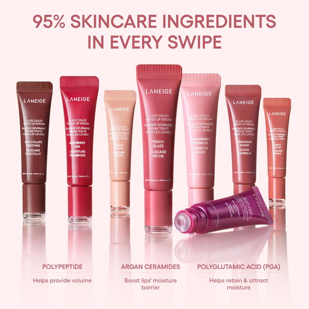 LANEIGE Glaze Craze Tinted Lip Serum - Blueberry Jelly, 0.42 fl. oz.