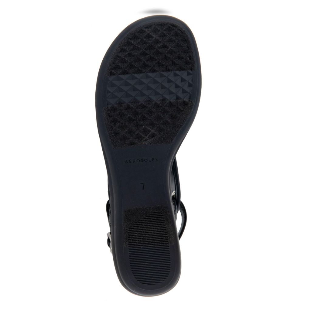 Aerosoles Women's Conclusion Flat Sandal, Natural/Navy Floral Embroidered Linen - size 12M