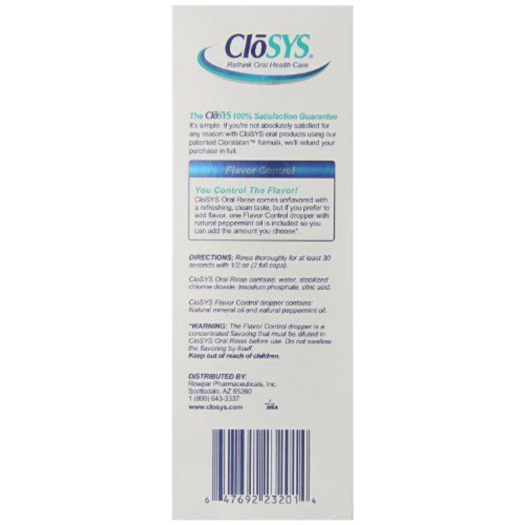 CloSYS Ultra Sensitive Mouthwash  32 Ounce (Pack of 2)  Unflavored (Optional Flavor Dropper Included)  Alcohol Free  Dye Free  PH Balanced  Helps Soot