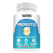 TAOTERS Probiotics for Digestive Health, 60 Billion CFU - 10 Strains | 30 Capsules