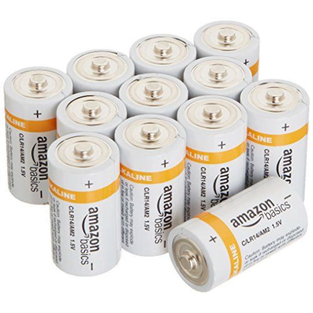 Amazon Basics 1.5V Alkaline Batteries - C Cell - 12 Pack