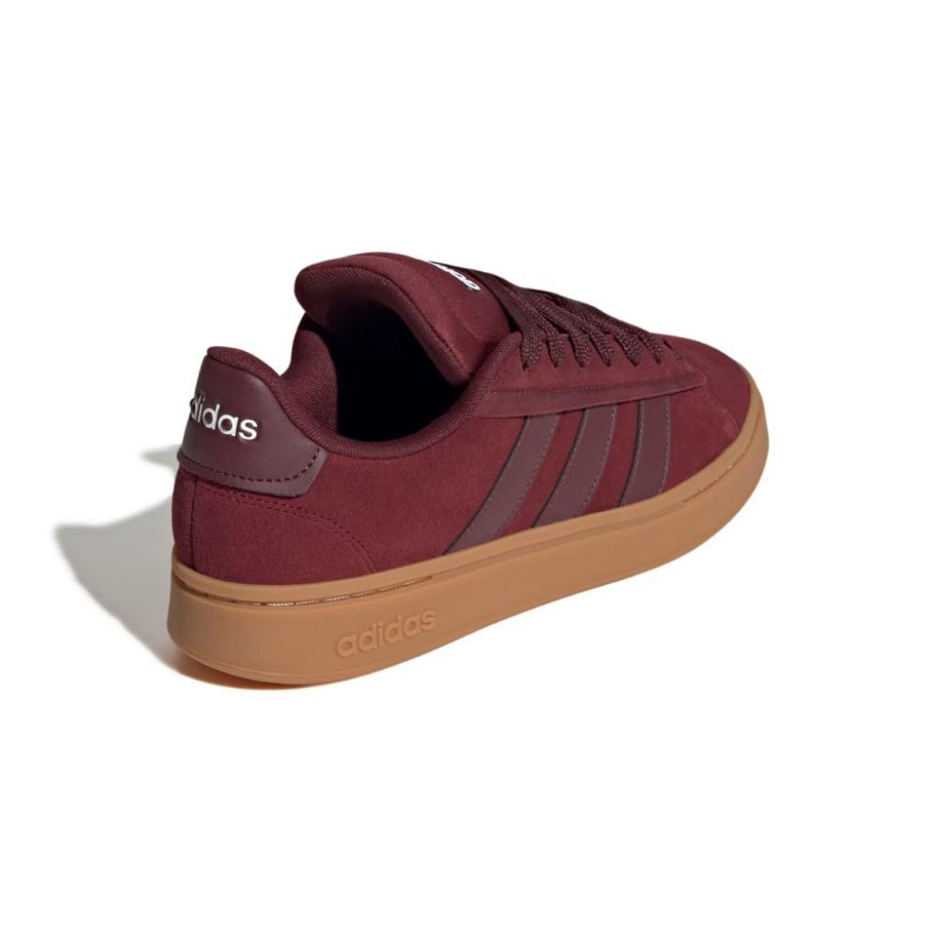 Adidas Men's Grand Court Alpha Sneakers - Shadow Red/Aurora Ruby/Gum, Size 4