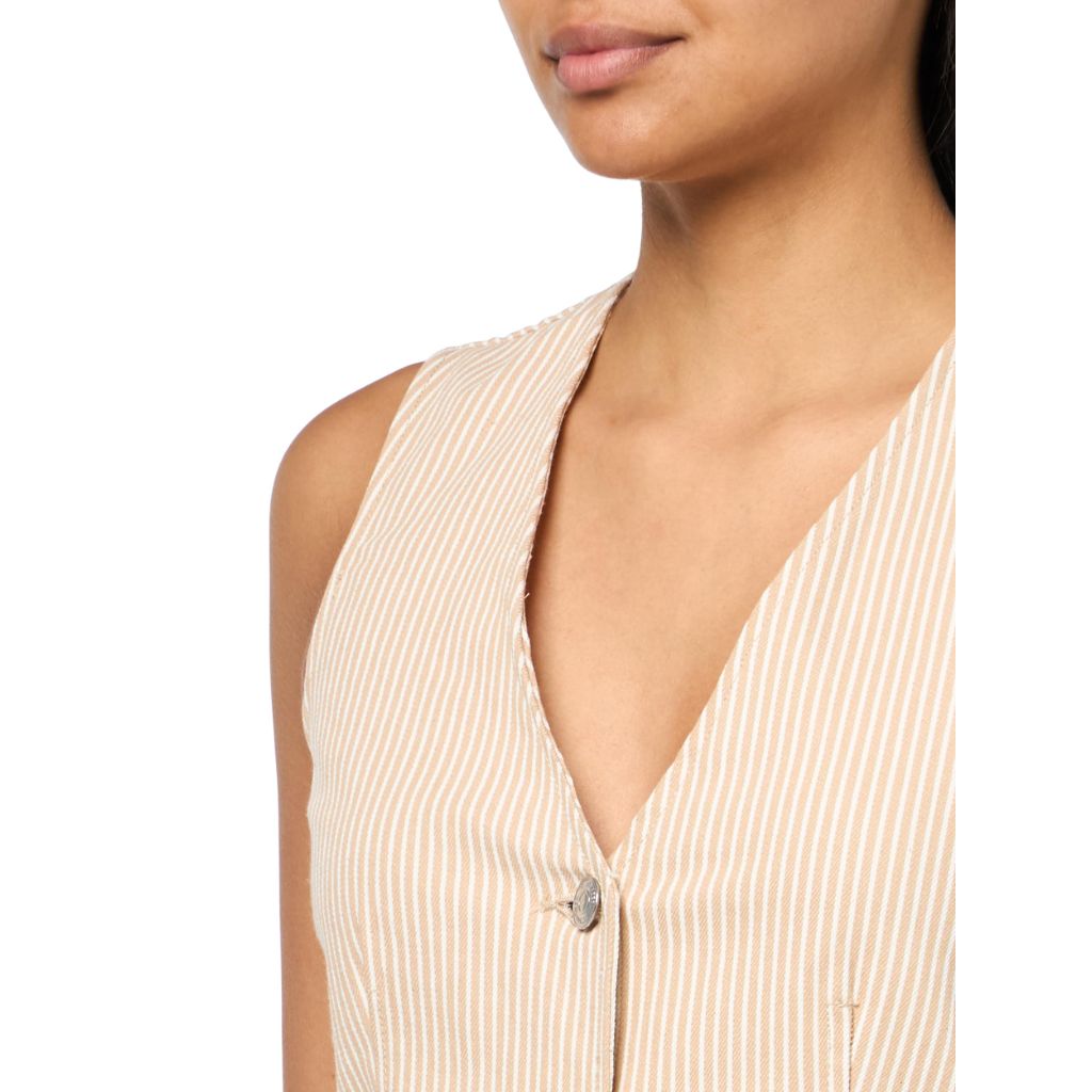 Steve Madden Apparel SELENE VEST, Khaki, X-Small