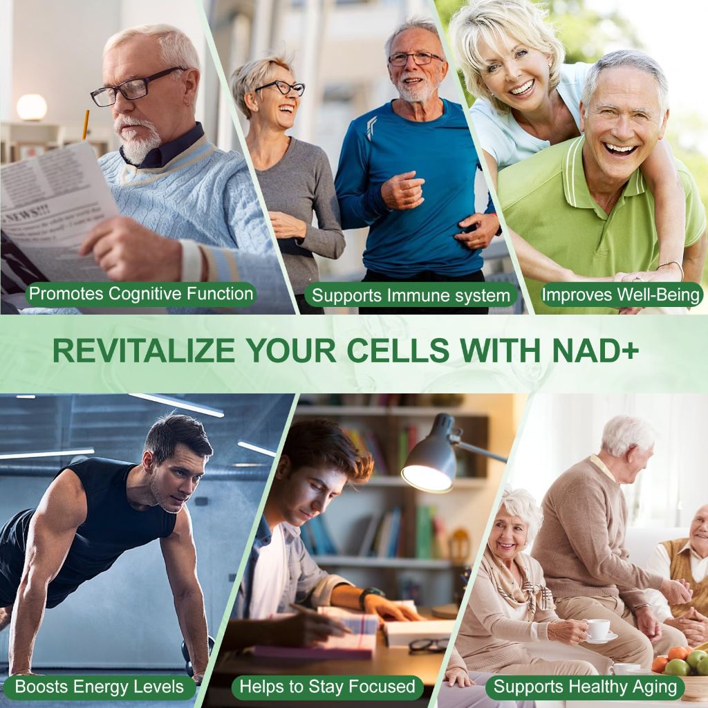 APU.FAIRY NAD Supplement, NAD Nicotinamide Riboside, 120 Capsules