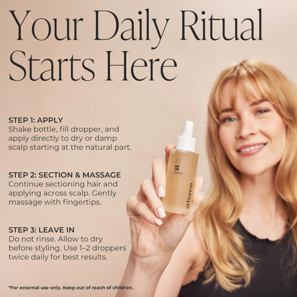 Arbonne HairCare Scalp Elixir – Lightweight Daily Hydrating Serum– 1.6 fl oz