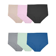 Fruit Of The Loom Womens Breathable Underwear- Brief - 6 Pack - Colors May Vary, 7 US