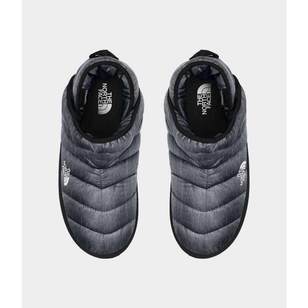 The North Face Women's Thermoball Traction Winter Bootie - Insulated, DWR Finish, Phantom Grey Heather Print/TNF Black, 9