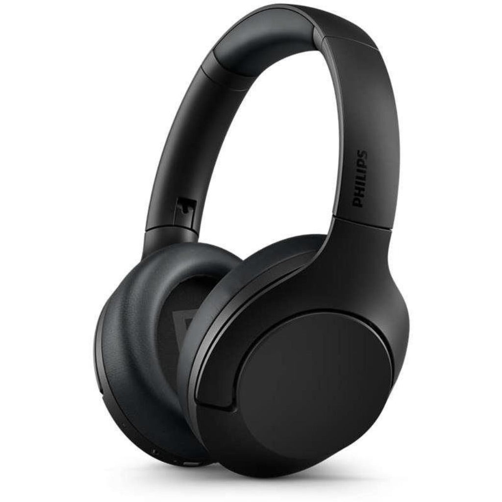 PHILIPS Audio TAH8506BK Over-Ear Wireless Active Noise Cancelling Pro Headphones   Offer Bluetooth 2 Device Multipoint Connectivity   Slim & Flat Fold
