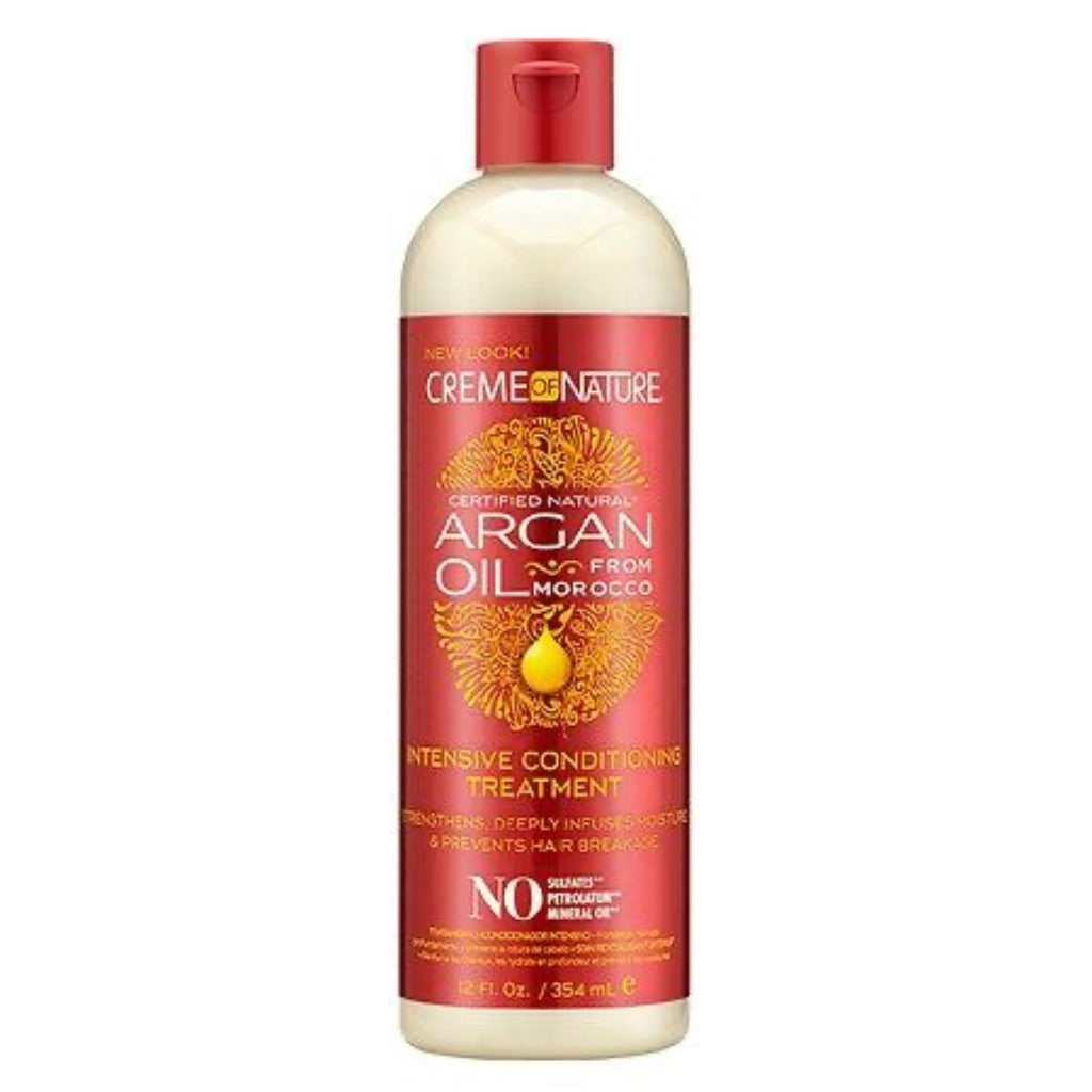 Creme of Nature Argan Oil Intensive Conditioning Treatment - Strengthens & Hydrates - 12 fl oz