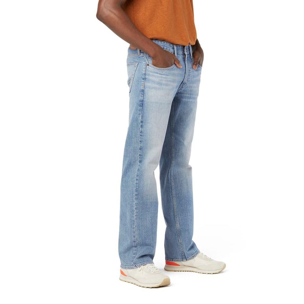 Levi Strauss Signature Gold Men's Relaxed Fit Flex Jeans, Palisade-Stretch Waistband, 40Wx32L