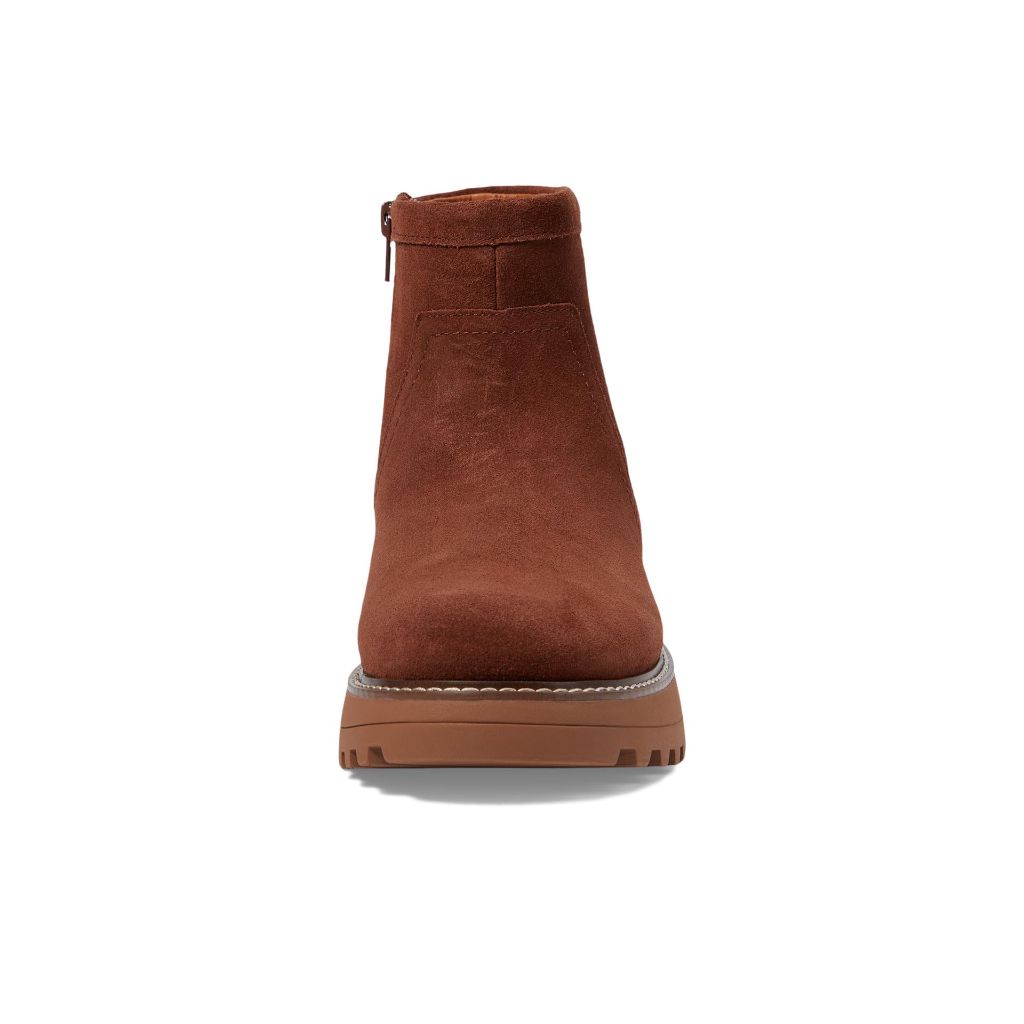 Lucky Brand Women's Chameli Suede Booties - Roasted Brown, Size 5