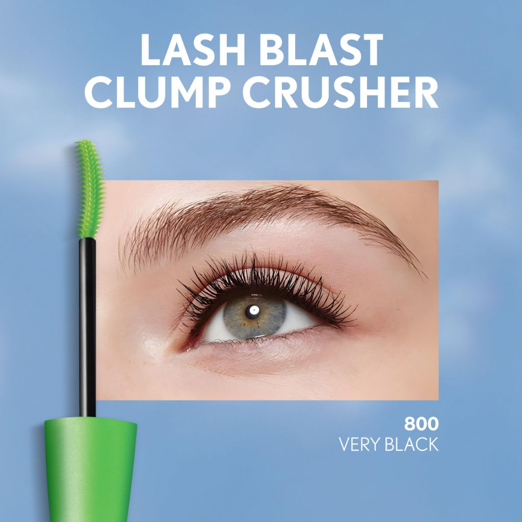 COVERGIRL Clump Crusher Mascara, 20X More Volume, Double Sided Brush, Long-Lasting Wear - 835 Black Brown