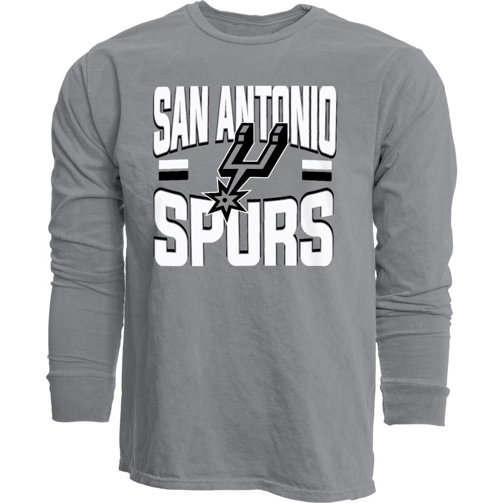 San Antonio Spurs NBA Officially Licensed Long Sleeve T-Shirt Ringspun Bold Team Color, Small