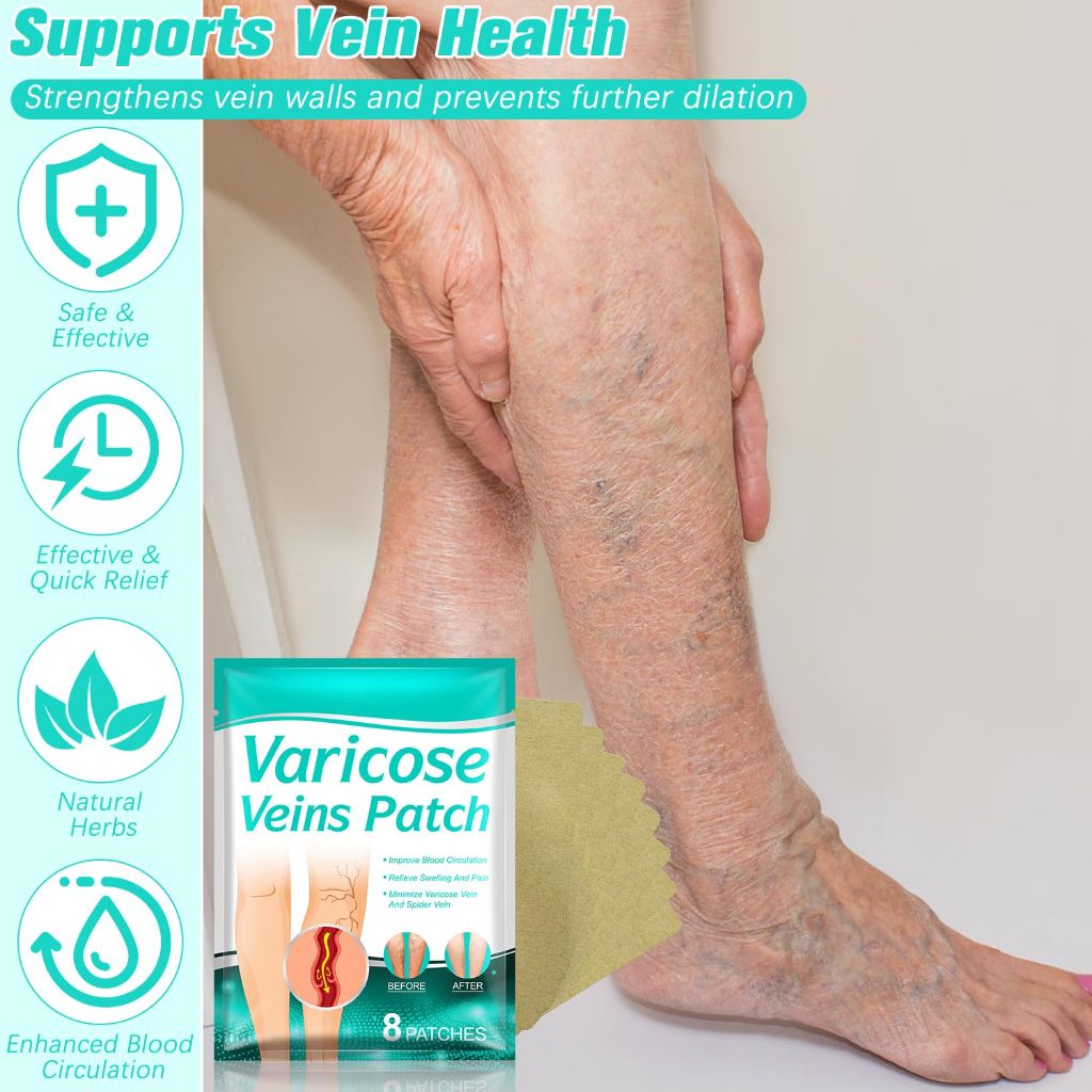 Sefudun 16Pcs Varicose Veins Patch Improves the Appearance (2 Packs)
