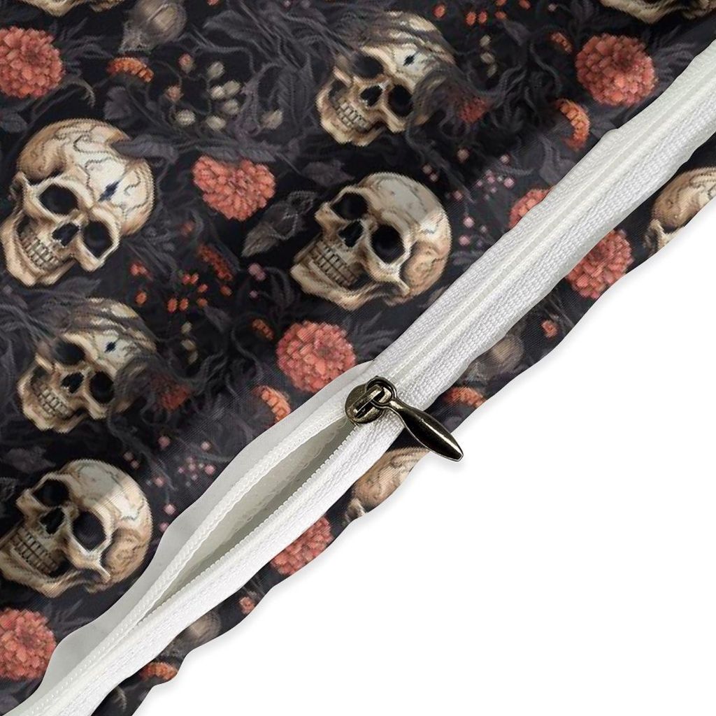 Skull Bedding Set Twin Size Skeleton Comforter