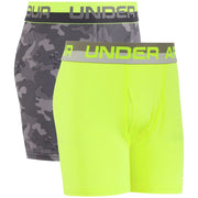 SZ L (14/16) Under Armour Boy's 2-Pack UA Camo Boxer Brief (Big Kids) Graphite