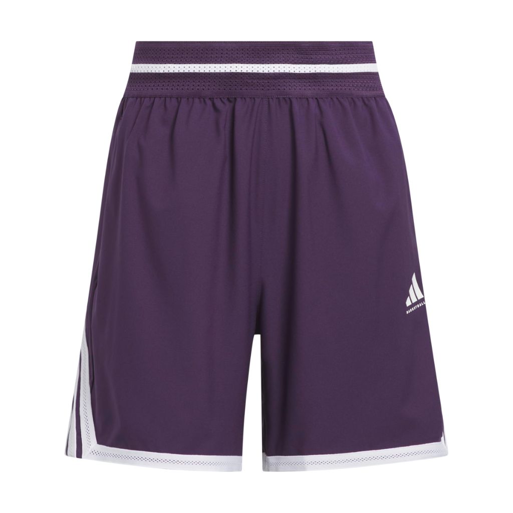 Adidas Women's CrazyLite Basketball Shorts, Aurora Plum/White, Medium/Tall