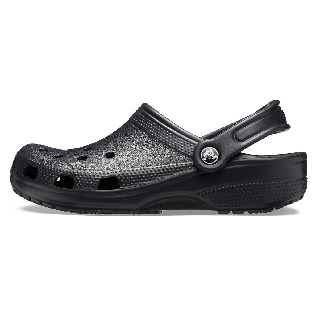 Crocs Unisex-Adult Classic Animal Print Clogs | Zebra and Leopard Shoes, Black, 8 us