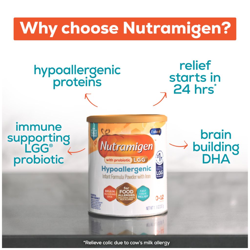 Enfamil Nutramigen Hypoallergenic Baby Formula with Iron, 12.6oz.