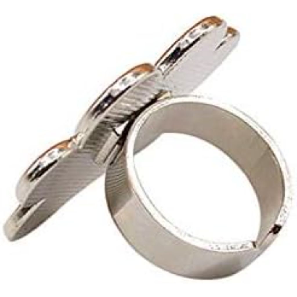 2 Pcs Manicure Tool Ring Tray Palette Nail Polish Nail Art Tools Metal Nail Art Polish Holder