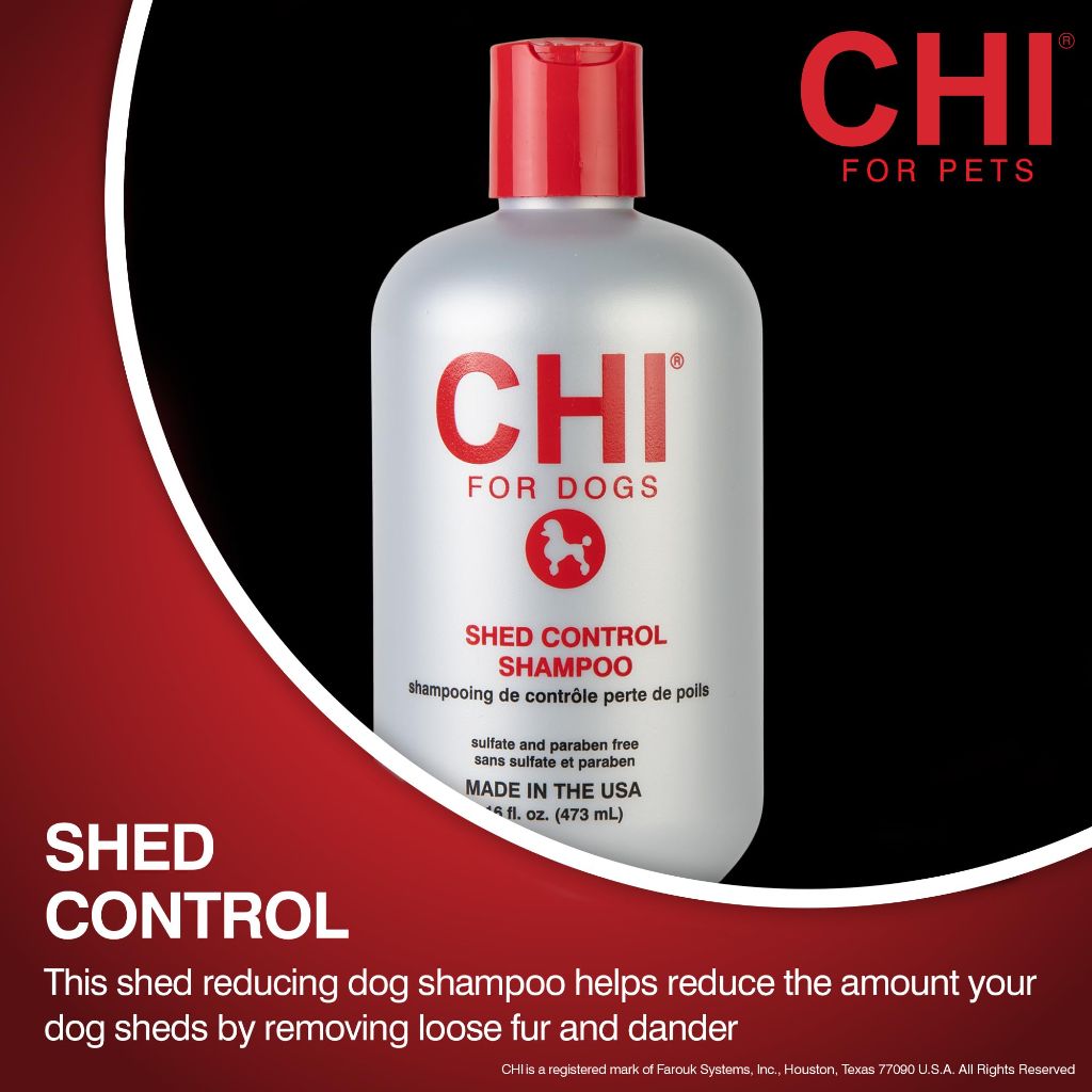 CHI for Dogs Shed Control Shampoo for Dogs | 16 Ounces