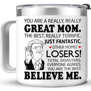 LIZAVY Gifts for Mom from Daughter, Son - Christmas Gifts for Mom, Wife, Women - Moms Birthday Gift Ideas, Cool Birthday gifts for Moms, Mothers - Best mom Mug, moms Coffee Mug 14oz