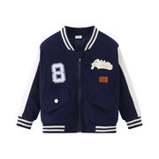 StarryHearts Kid's Varsity Letterman Winter Jacket - Blue, Size 2Y
