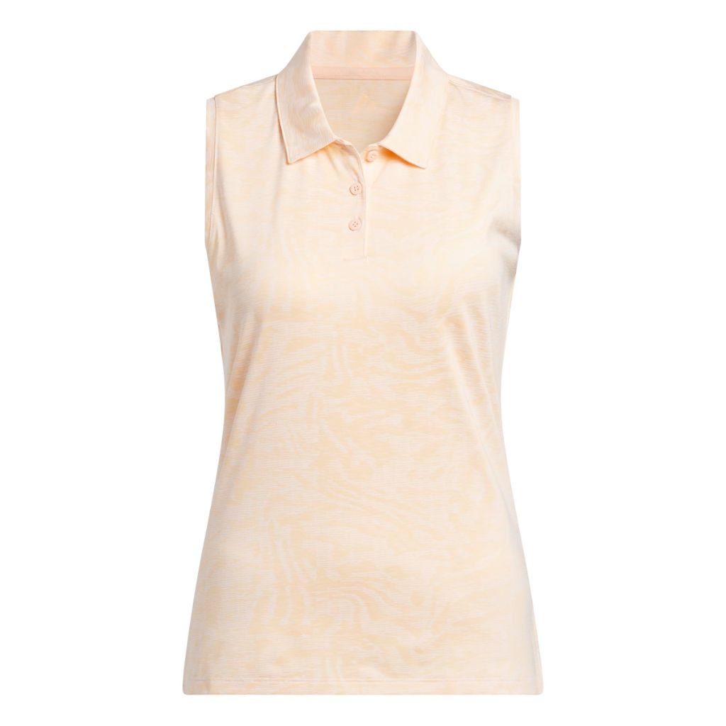 Adidas Women's Ultimate365 Jacquard Polo Shirt, Powder Coral, Medium