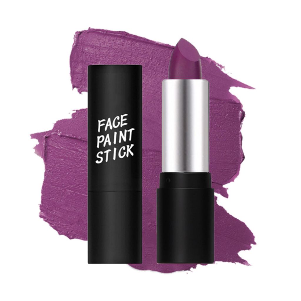 MAEPEOR Face Body Paint Stick 6 Colors Waterproof Easy to Color Black Eye Face Stick Cream Eye Paint (06 Purple)
