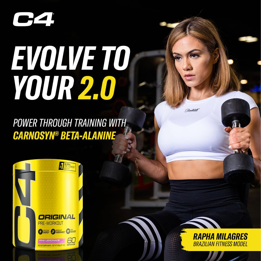 C4 Original Pre-Workout Powder - Pink Lemonade, 60 Servings