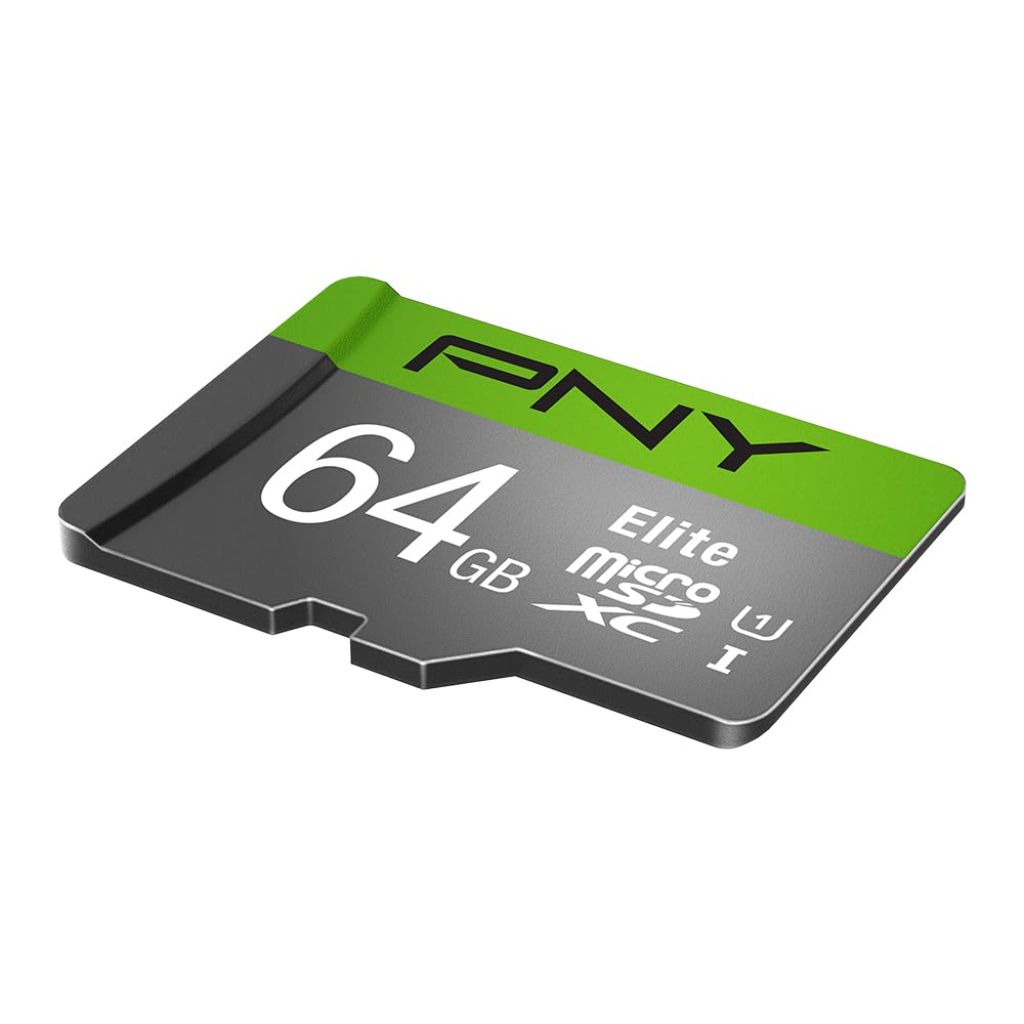 PNY 64GB Elite Class 10 U1 microSDXC Flash Memory Card - 100MB/s, Class 10, U1, Full HD, UHS-I, Micro SD (Pack of 1)