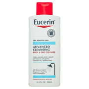 Eucerin Advanced Cleansing Body and Face Cleanser - Unscented, 16.9 fl. oz.
