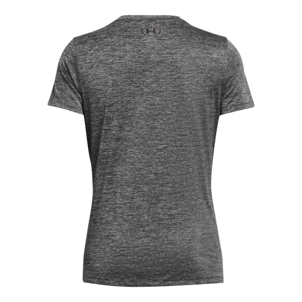 Under Armour Womens Tech Twist Short Sleeve V Neck, (025) Castlerock/Steel/Black, XX-Large