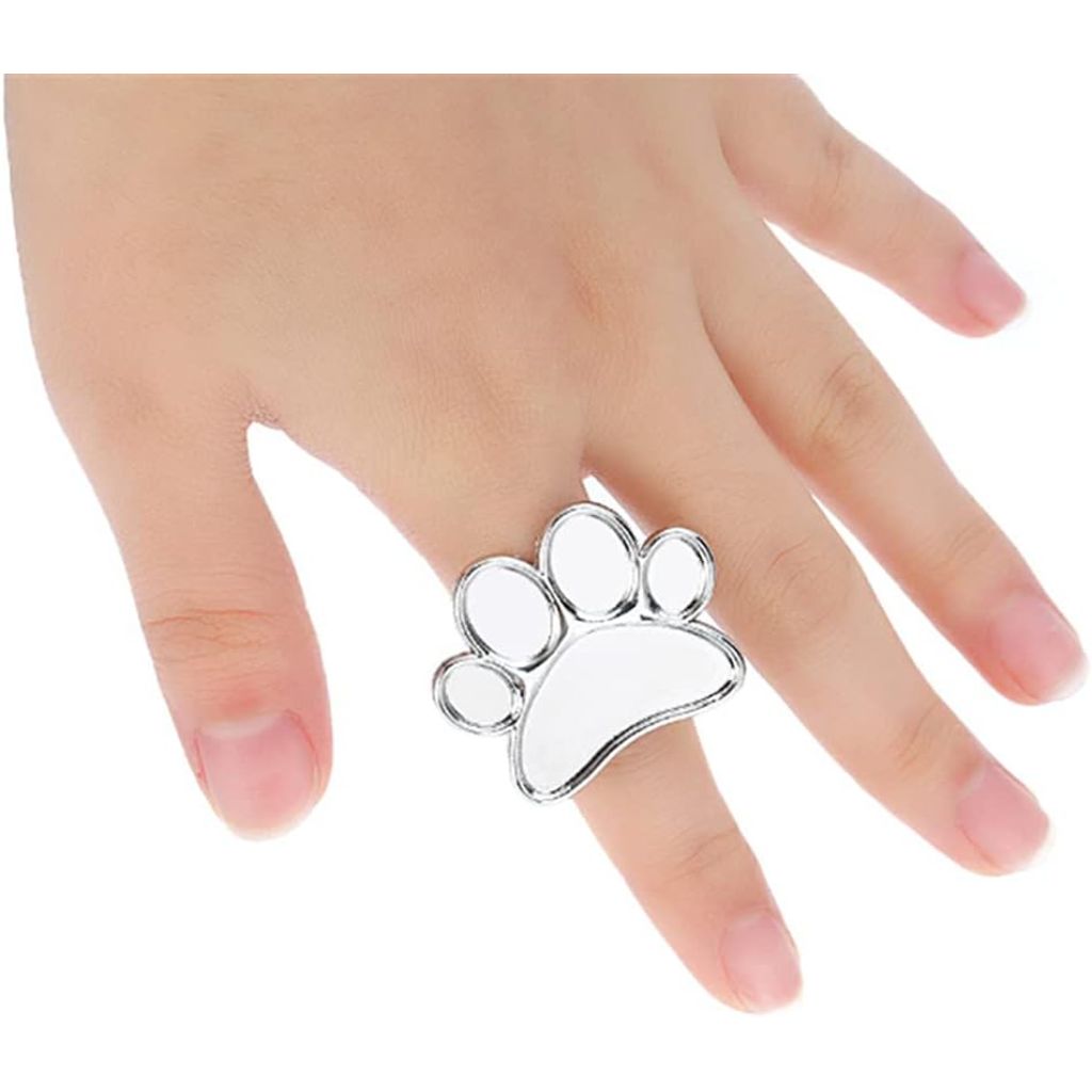 2 Pcs Manicure Tool Ring Tray Palette Nail Polish Nail Art Tools Metal Nail Art Polish Holder