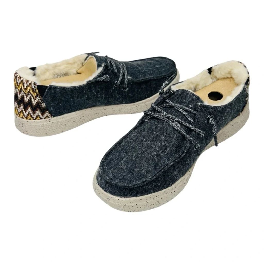 SZ 6, Skechers Bobs Skipper Cozyville Slip-on Women's BM US Charcoal