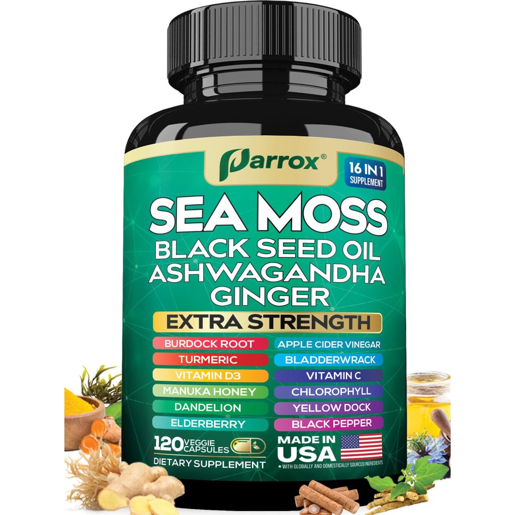 Parrox Sea Moss - Extra Strength (120 Caps)
