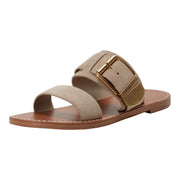 Marc Fisher LTD Women's Hallyn Sandal, Taupe Suede 240 - size 7.5M