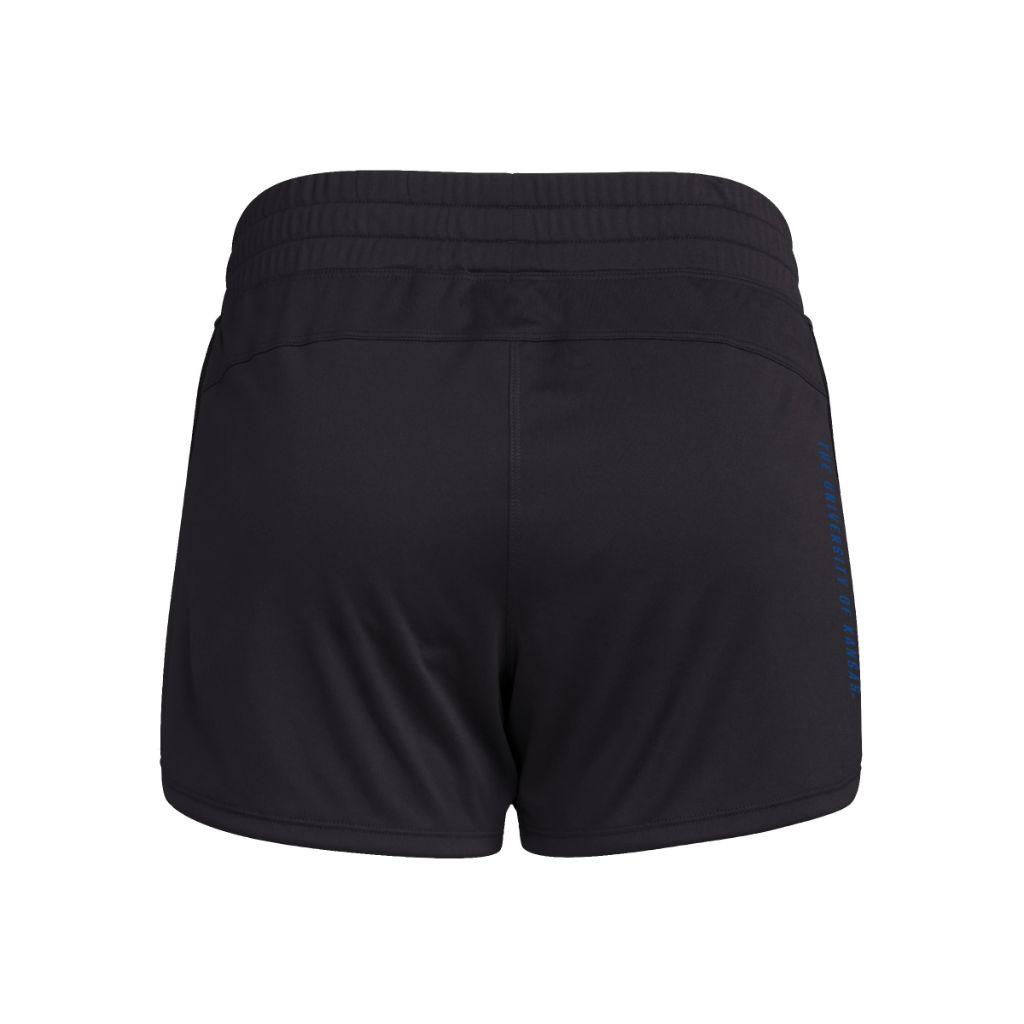 SZ XL5" Adidas Women's D4T Woven Kansas University Training Shorts, Black/Collegiate Royal