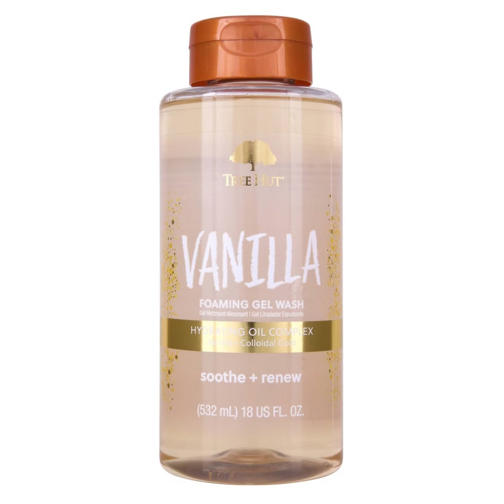Tree Hut Foaming Gel Body Wash - Vanilla, 18 fl. oz.