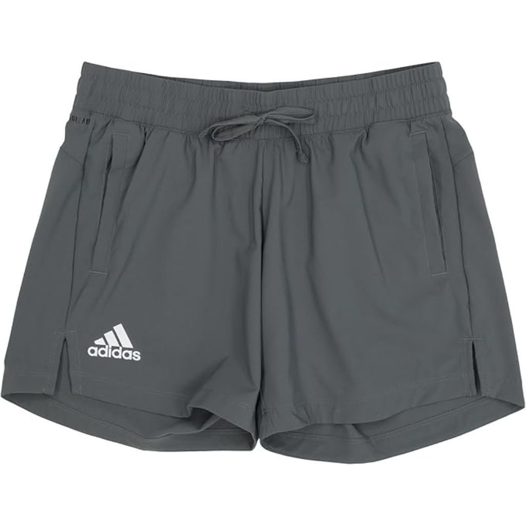 adidas Women's Training Shorts Unlined 5" - Gray Five/White, Small