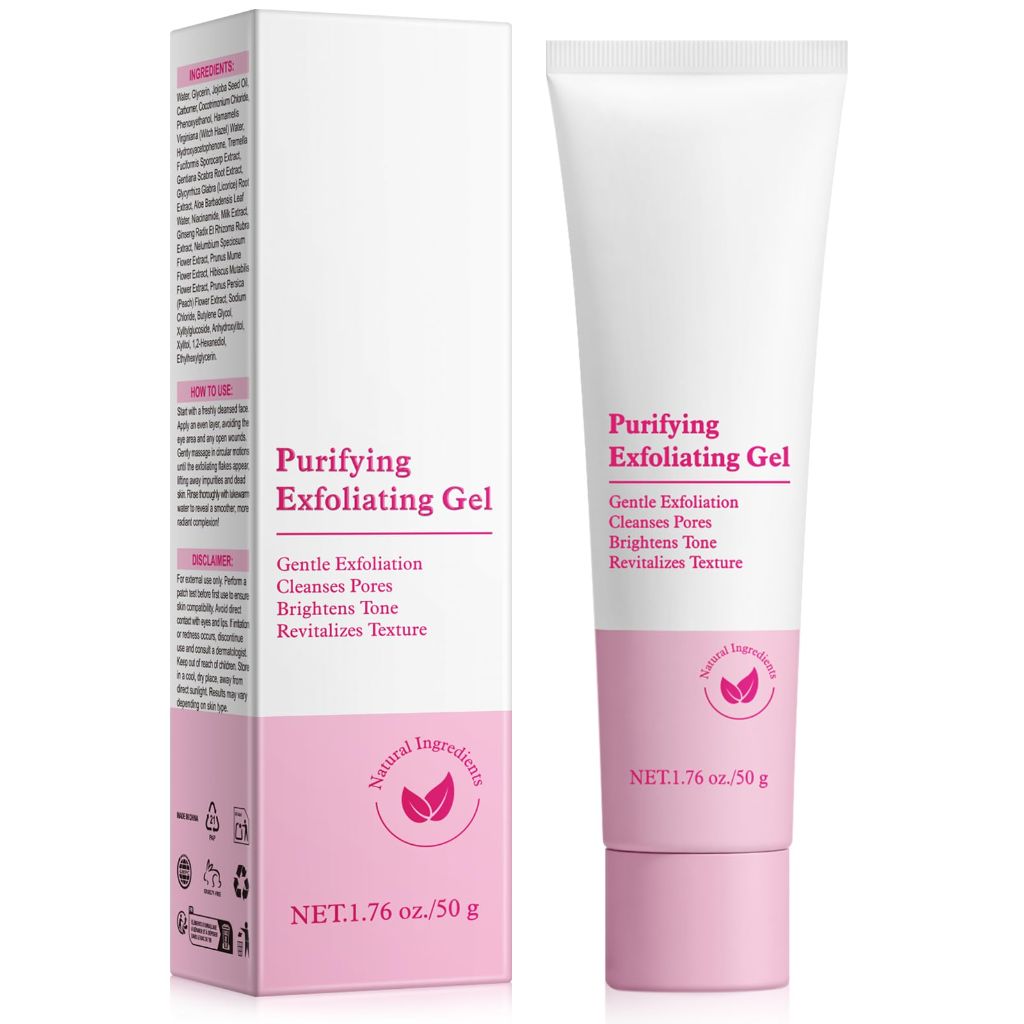 Yecuce Face Scrub & Purifying Exfoliating Gel, 1.76 oz.