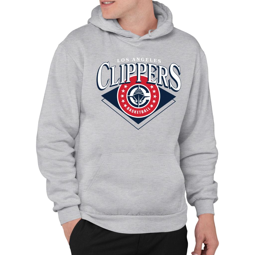 Junk Food NBA - Los Angeles Clippers - Court Classic - Officially Licensed Adult Pullover Fleece Hoodie, Small