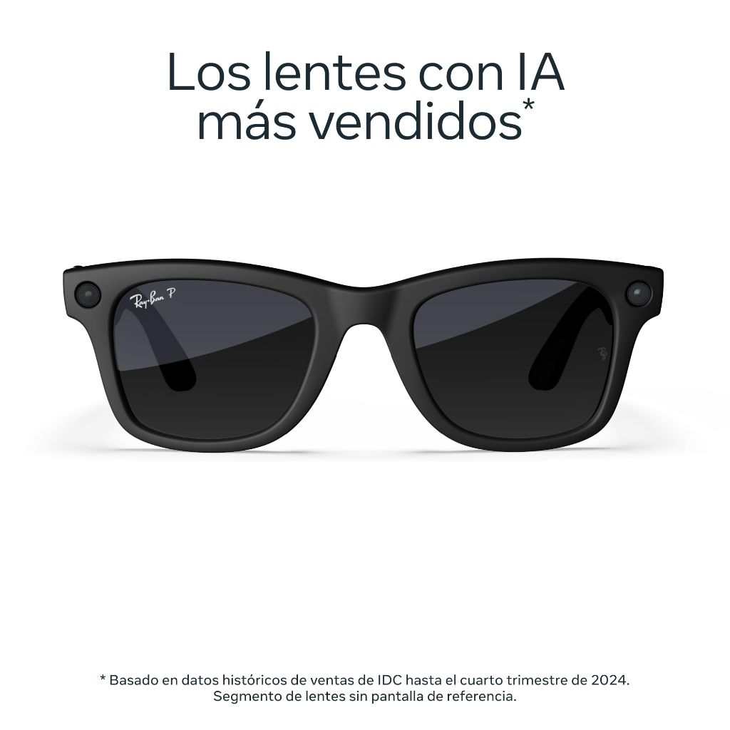 Ray-Ban Meta (Gen 1), Wayfarer, Large Matte Black | Smart AI Glasses