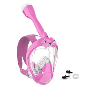 Jwintee Full Face Snorkel Mask, Diving Mask for Kids and Adults,180° Panoramic View Snorkel Mask with Camera Mount, Safe Breathing, Anti-Leak&Anti-Fog