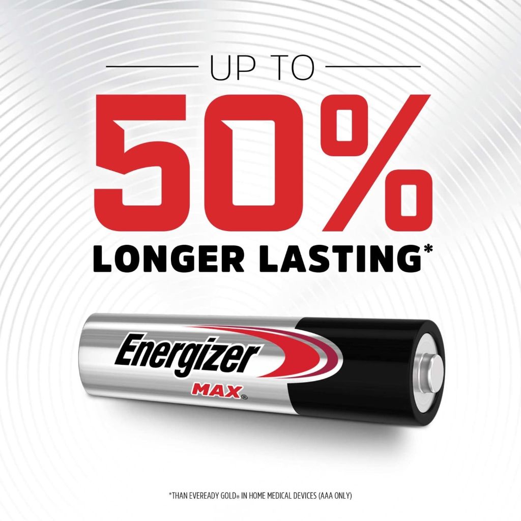 Energizer MAX AAA Batteries (16 Pack), Triple A Alkaline Batteries