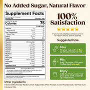 Sugar Free Protein Coffee – Cold Brew Mocha Iced Coffee, 70mg Caffeine | 20 Servings