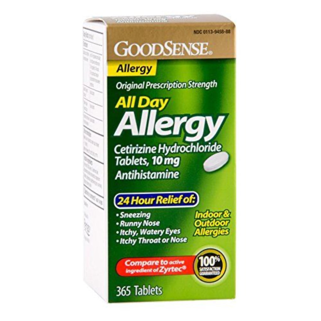 GoodSense All Day Allergy Cetirizine HCl Tablets, 10 Mg - 365 Tablets